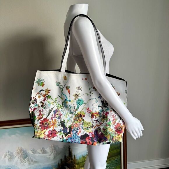 Elliot Lucca Large Floral Shoulder Tote Bag - Picture 3 of 9